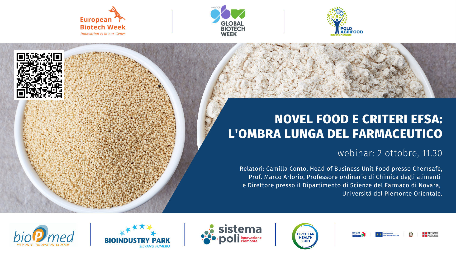Webinar Novel Food: tra innovazione e regolamentazione